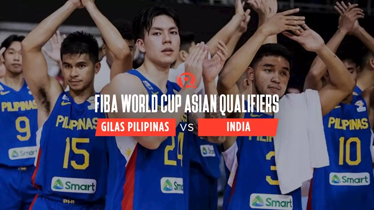 LIVE UPDATES: Philippines vs India – FIBA World Cup Asian Qualifiers 2022