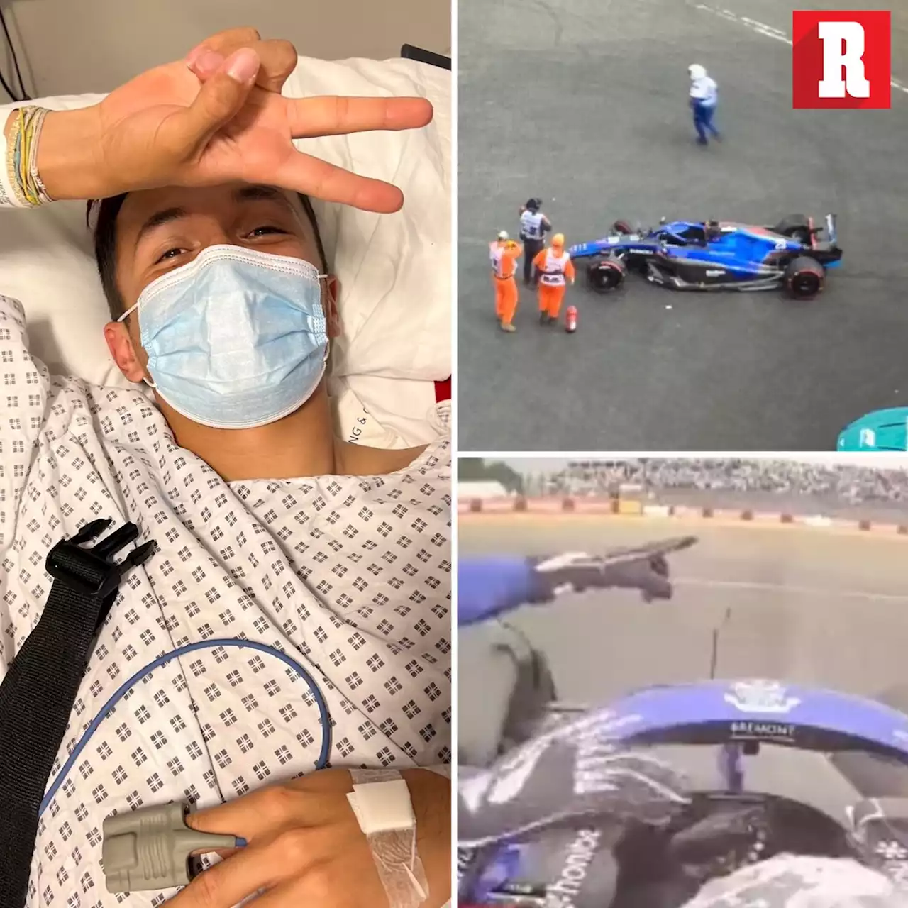 Guanyu Zhou tras su accidente en el GP de Gran Bretaña: 'Estoy bien'