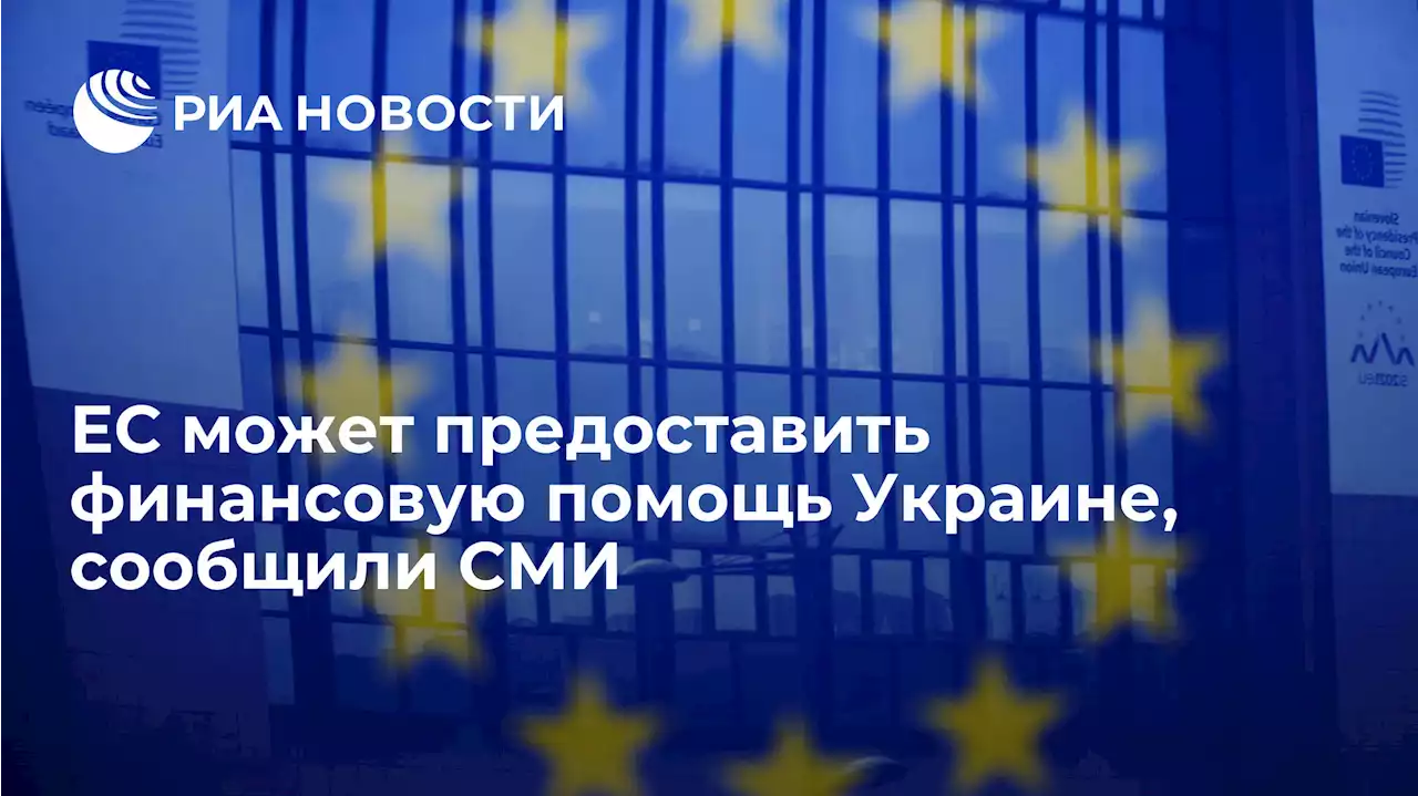 ЕС может предоставить финансовую помощь Украине, сообщили СМИ