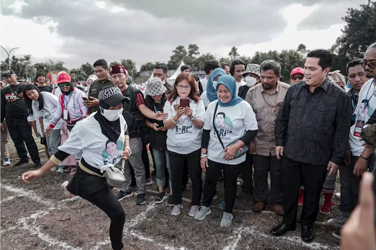 Gelar Festival Dolanan Tradisional di Bintaro, Erick Thohir Sapa Ribuan Warga