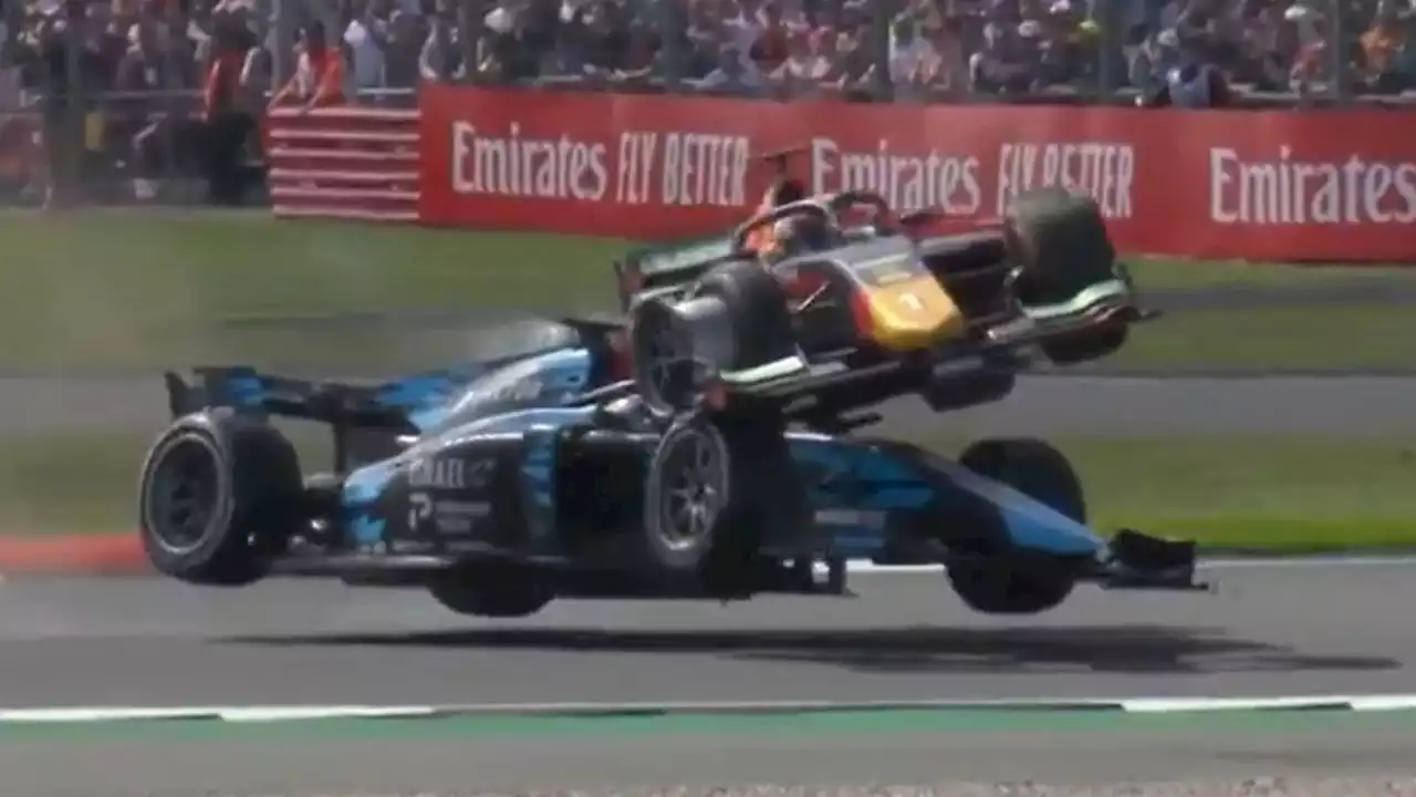 'Halo' devices save drivers in two separate horror crashes in F1 and F2 at Silverstone