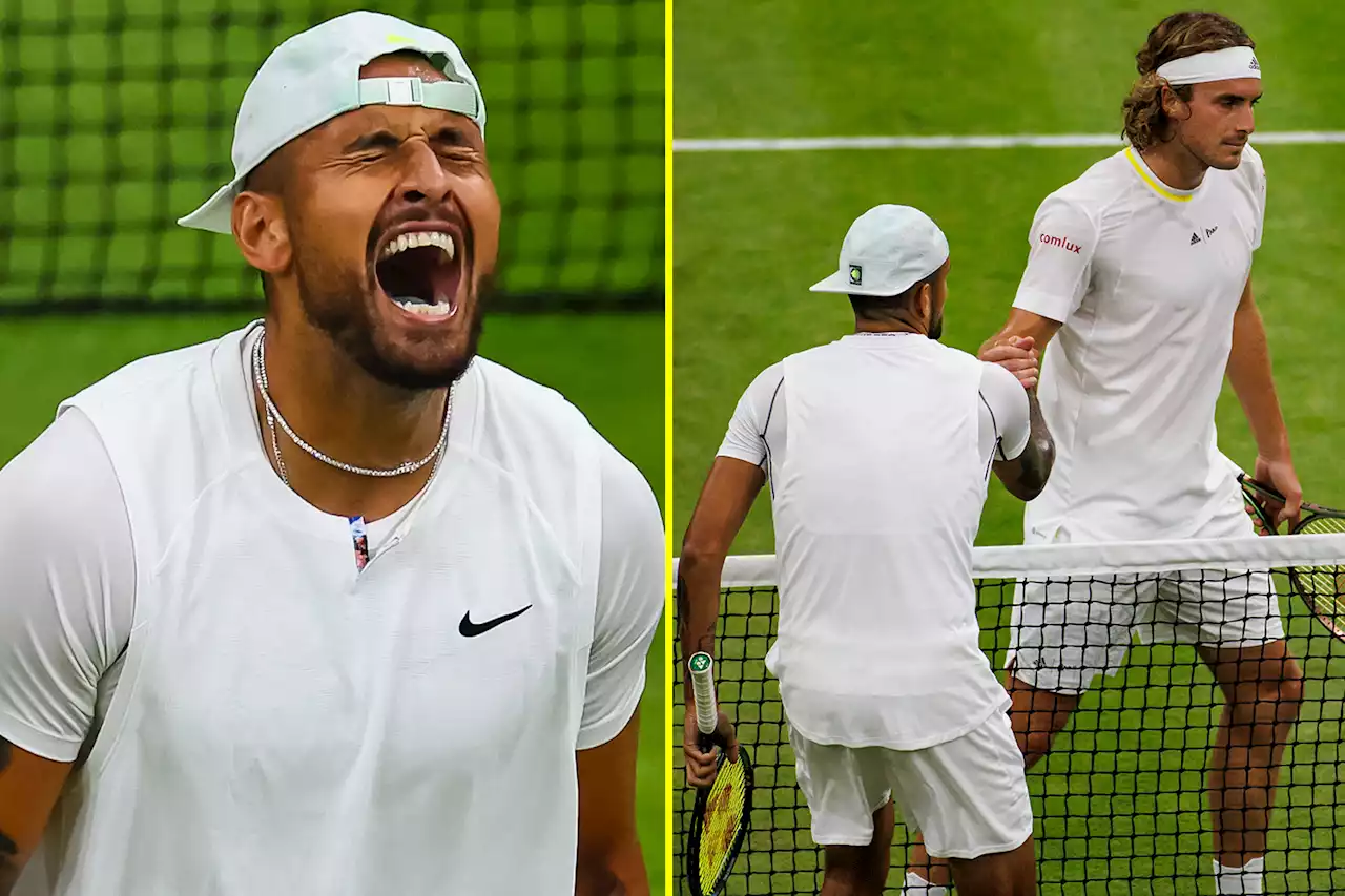 Kyrgios labelled 'evil bully' by Tsitsipas after ill-tempered Wimbledon clash