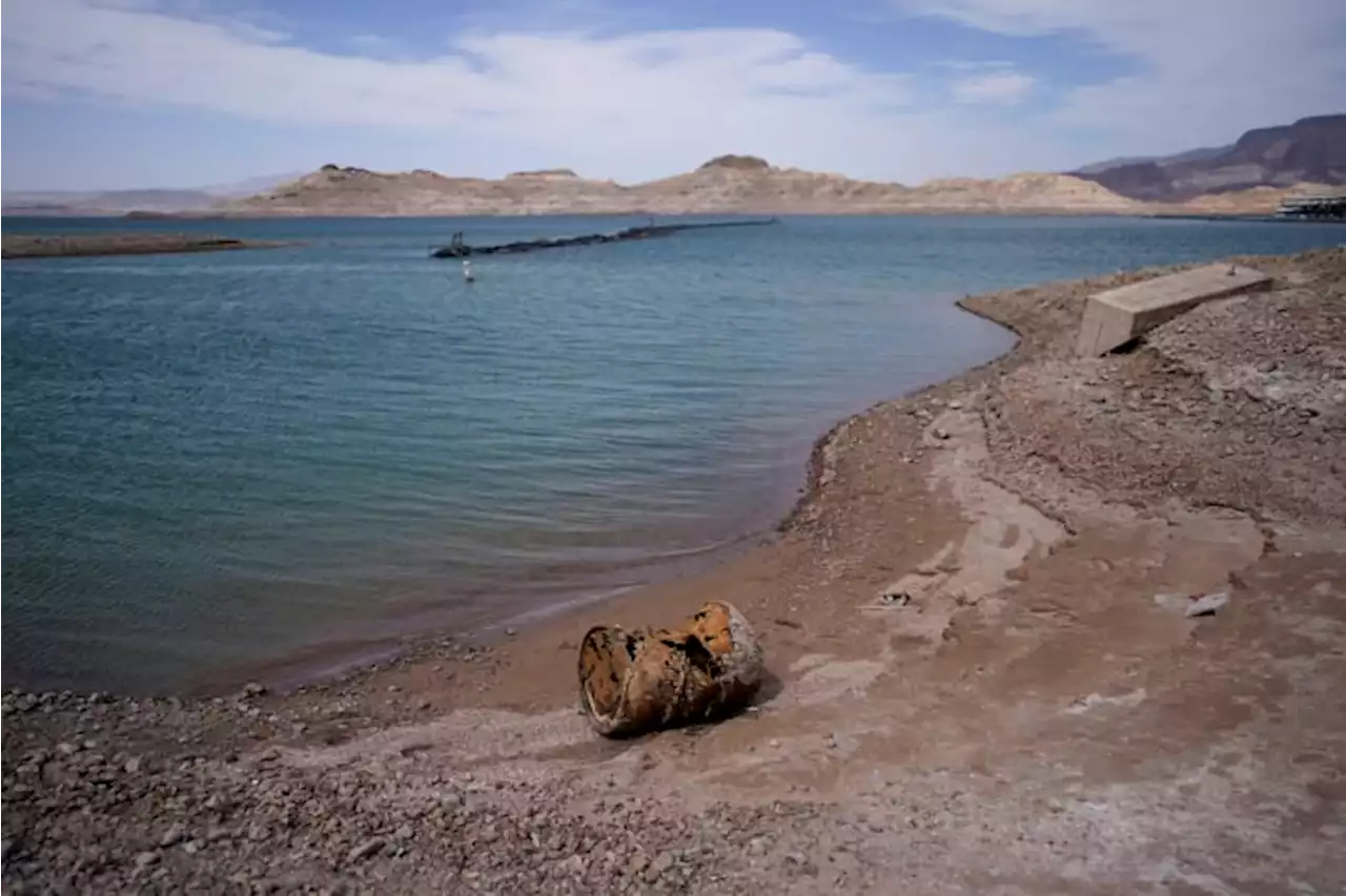 World War II-era boat emerges from shrinking Lake Mead