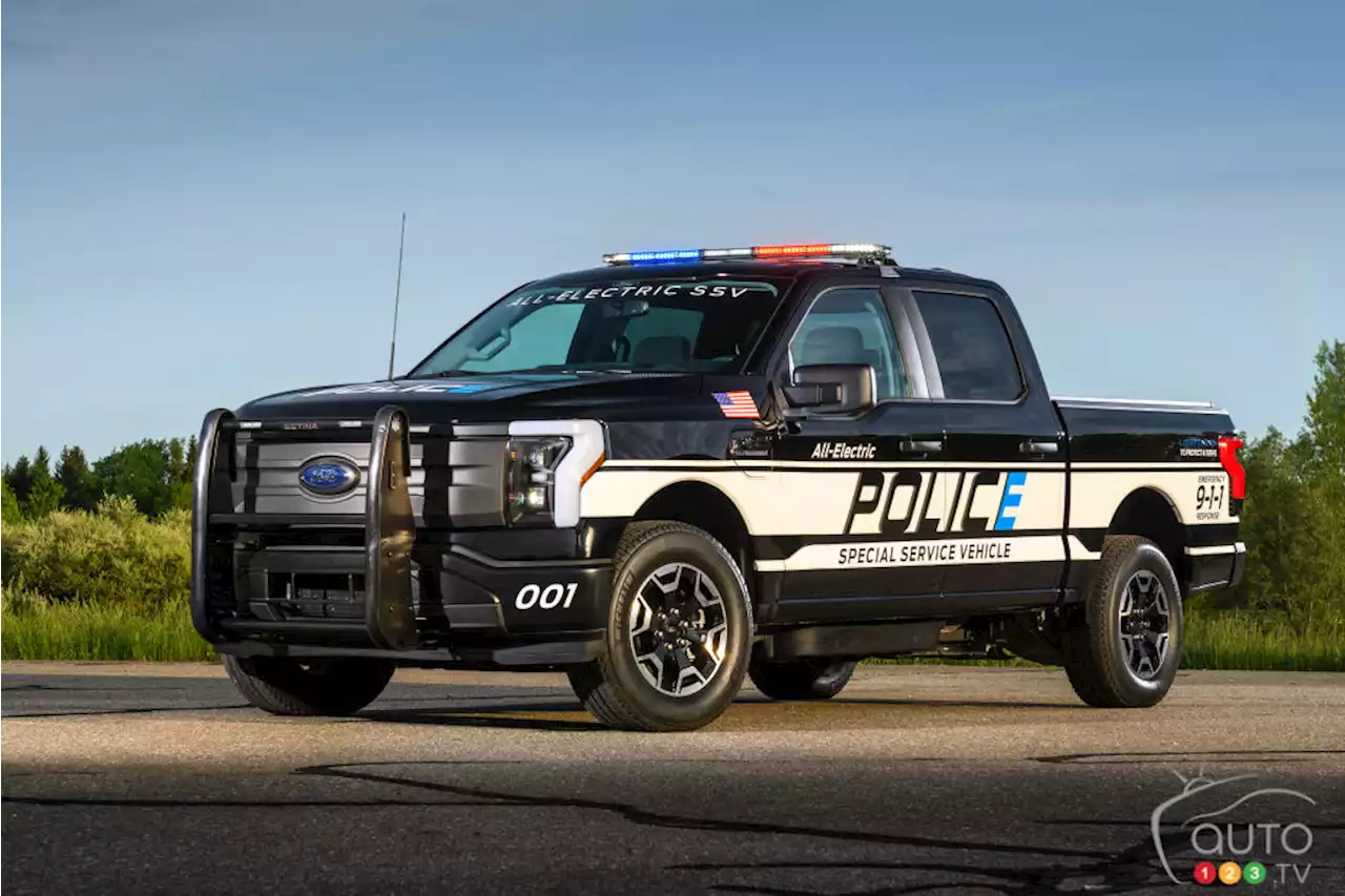 2023 Ford F-150 Lightning Pro SSV police pickup unveiled | Car News | Auto123