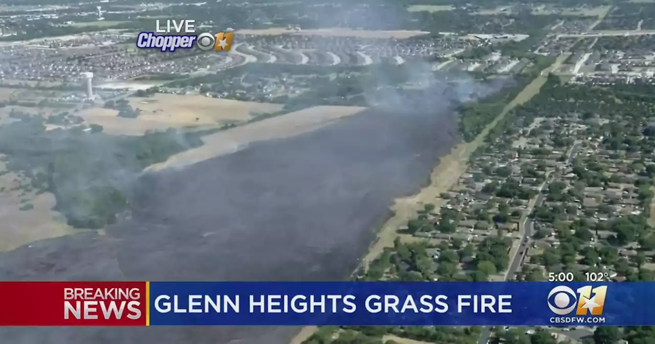 Roads open, evacuations end after Glenn Heights grass fire