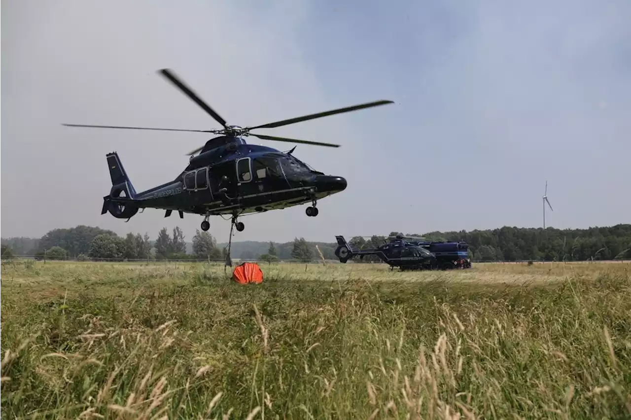 Brandbekämpfung aus der Luft: Die Bundespolizei im Einsatz gegen den Waldbrand in der Sächsischen Schweiz