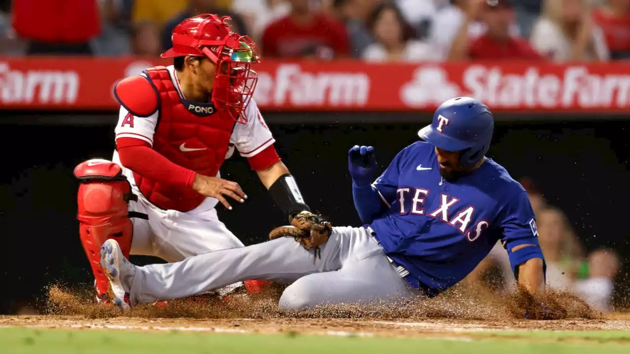 Rangers capitalize on LA miscues, beat struggling Angels 7-2