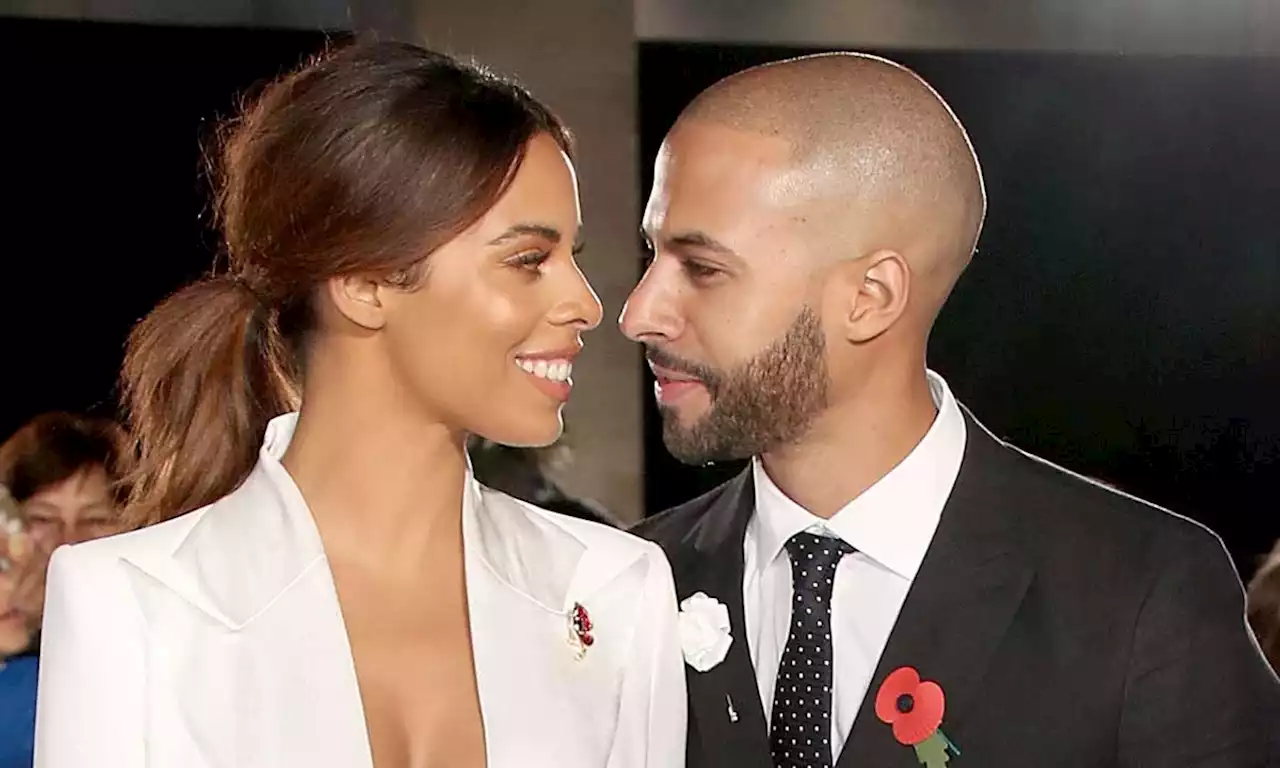 Rochelle Humes stuns in thigh-split dress during vow renewal celebrations