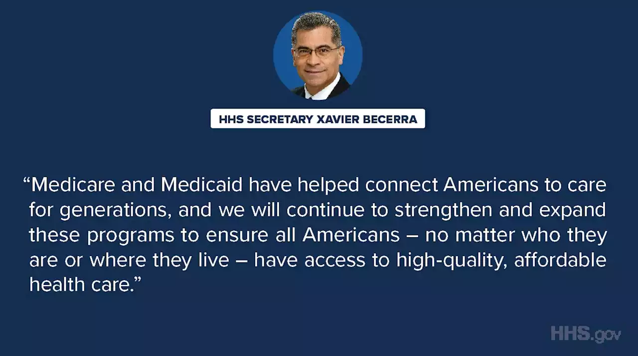 Statement by HHS Secretary Xavier Becerra, CMS Administrator Chiquita Brooks-LaSure on the 57th Anniversary of Medicare and Medicaid