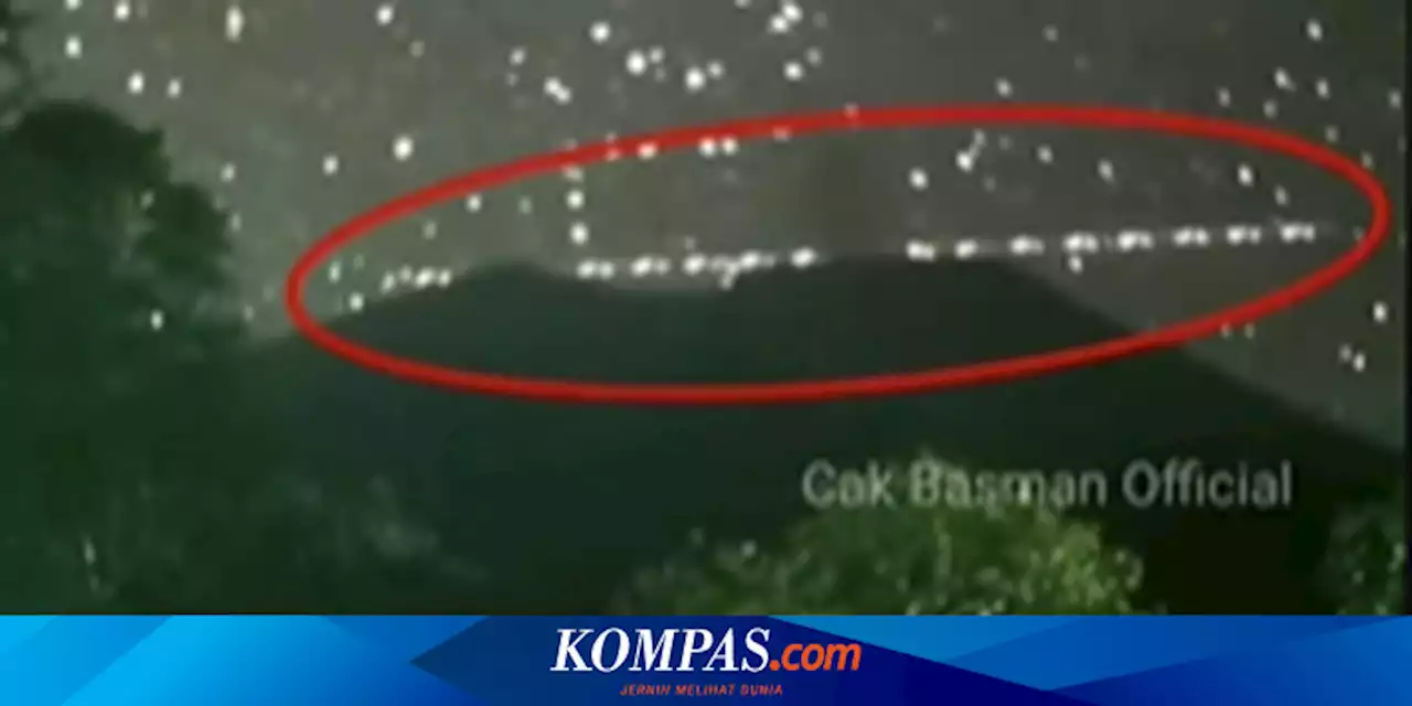 Penjelasan BRIN soal Bintang Berjajar Melintas di Langit Gunung Semeru