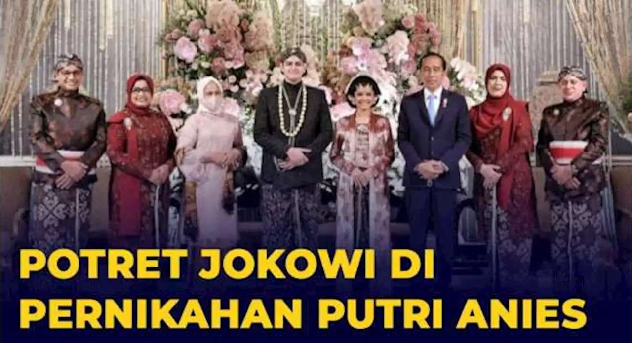 Potret Jokowi Hadiri Resepsi Pernikahan Putri Anies Baswedan di Ancol