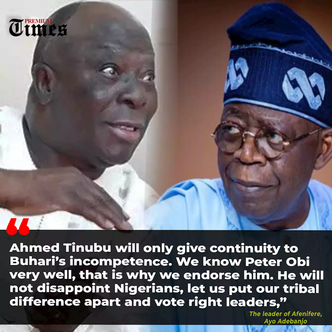 2023: Why we endorsed Obi ahead of Tinubu— Pan-Yoruba group, Afenifere