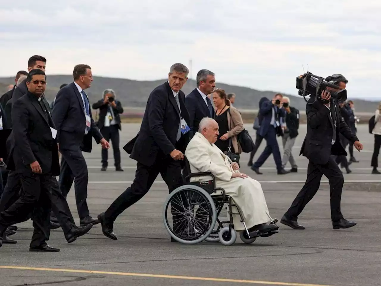 Pope meets Inuit survivors as ‘pilgrimage of penance’ nears end in Iqaluit