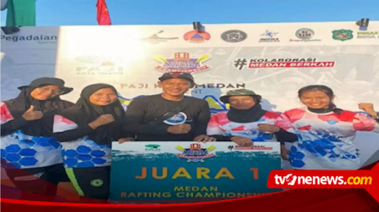 Atlet Putri Pandawa Kayak Juara 1 di Medan Rafting Championship 2022 Series II, Butet: Pengin Disaksikan Pak Bobby Nasution