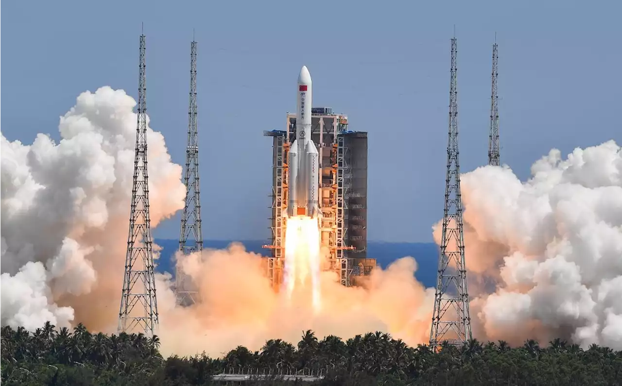 China’s uncontrolled rocket crashes over the Indian Ocean