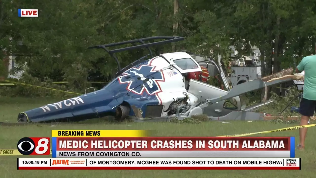 UPDATE: Medical Helicopter that Crashed in Andalusia Was Based in Evergreen - Alabama News