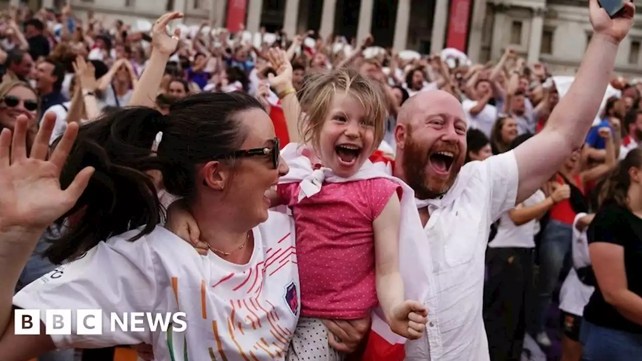 In pictures: Fans celebrate historic England win