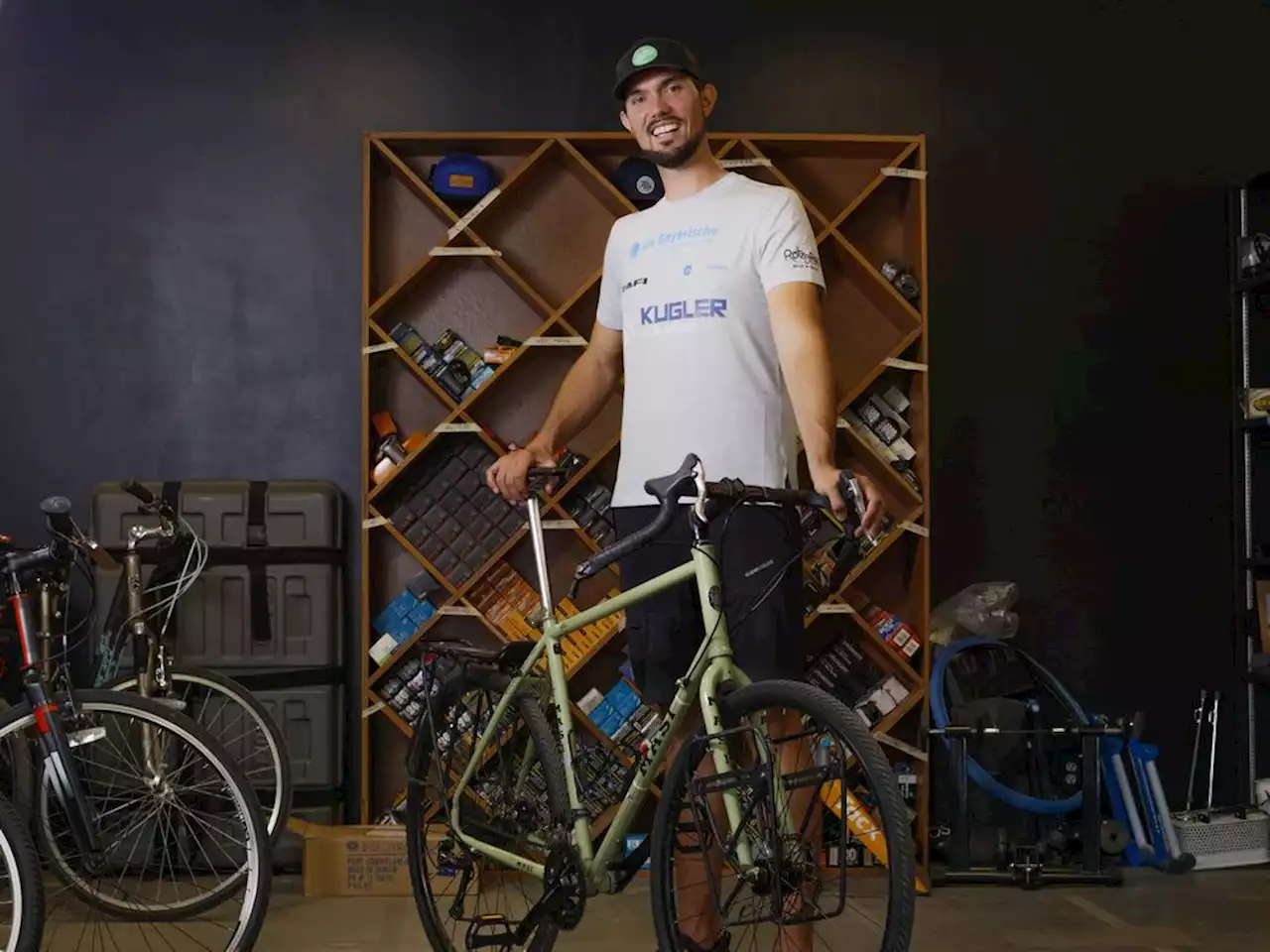 German cyclist ready to begin trip across Americas after donation from local shop