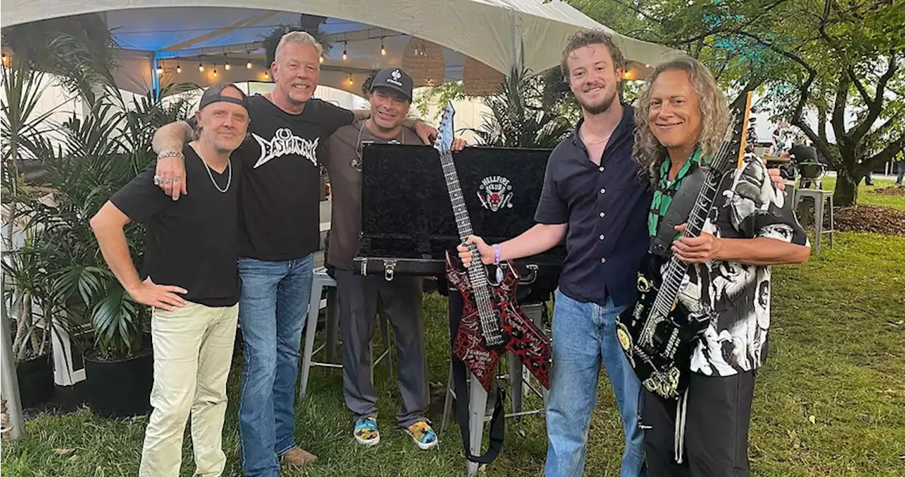 ‘Stranger Things’ Actor Joseph Quinn Meets Metallica For A Backstage Jam On ‘Master Of Puppets’