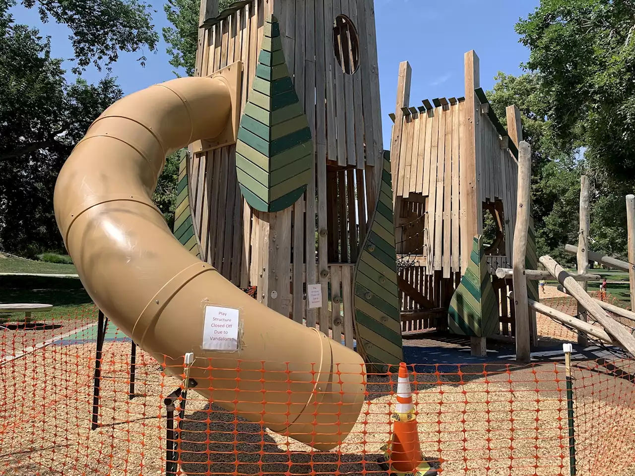 Someone Keeps Breaking Slides at the Washington Park Playground