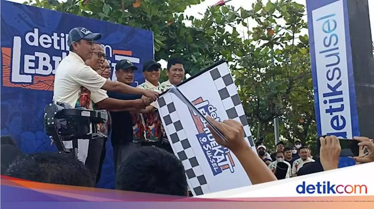 CEO detikNetwork-Ketua DPRD Makassar Buka Start Jalan Sehat detikSulsel