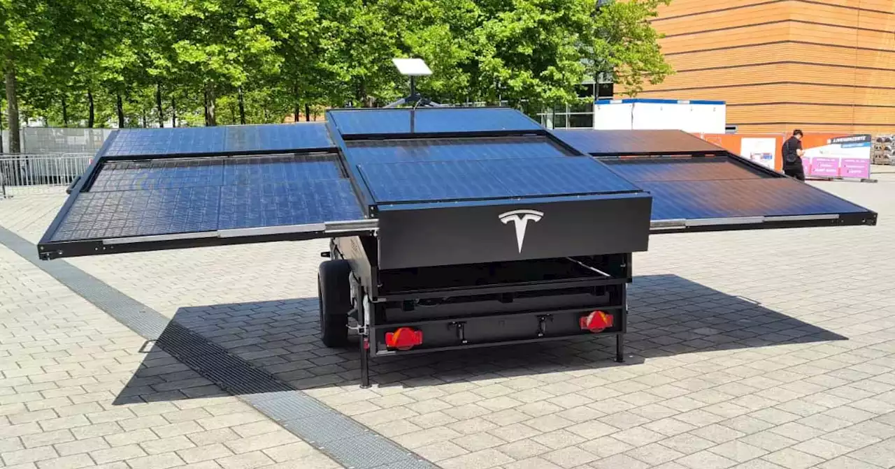 Tesla Unveils Trailer With Pop-Out Solar Panels