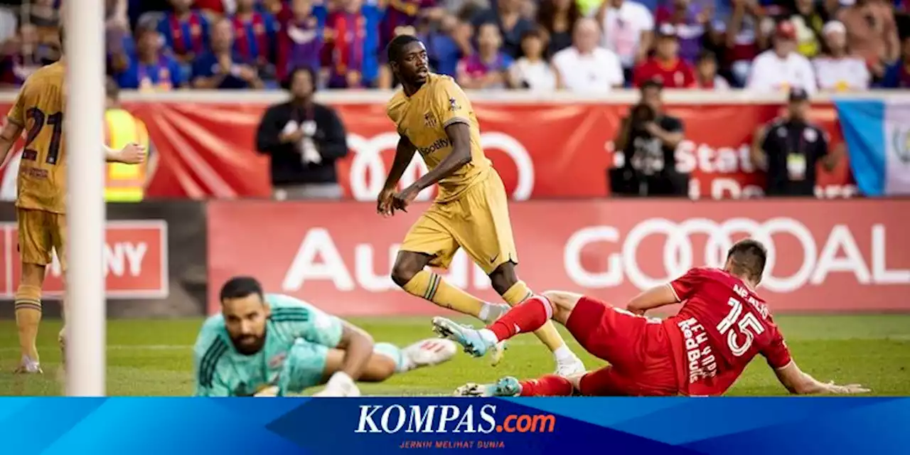 New York Red Bulls Vs Barcelona: Dembele Terbaik di Pos Messi, Suarez Inspirasi Lewandowski