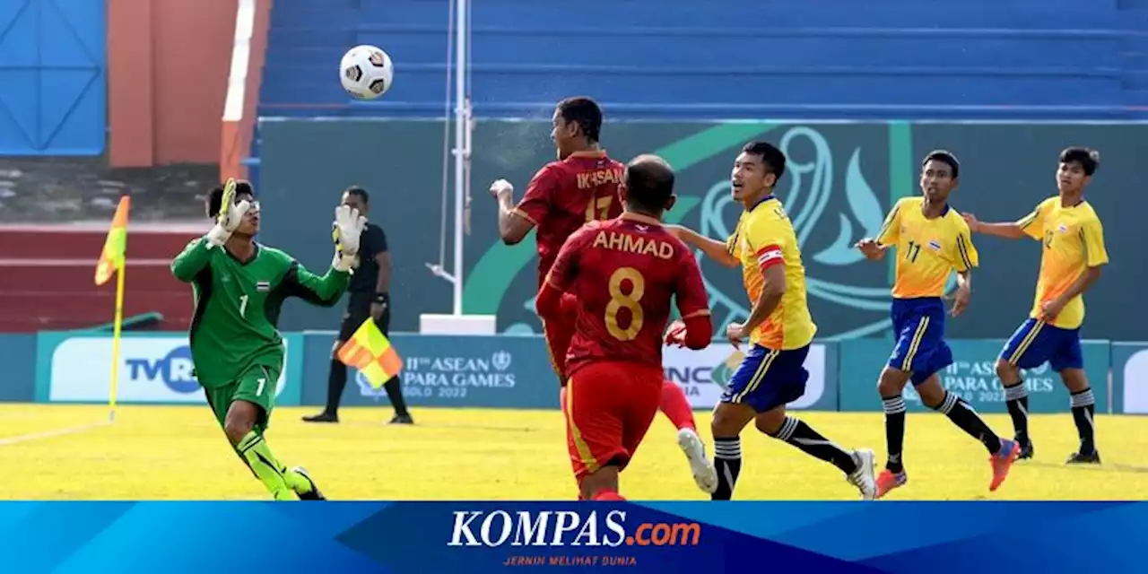 Sepak Bola CP ASEAN Para Games: Indonesia Tekuk Thailand, Ulang Catatan Manis APG 2017