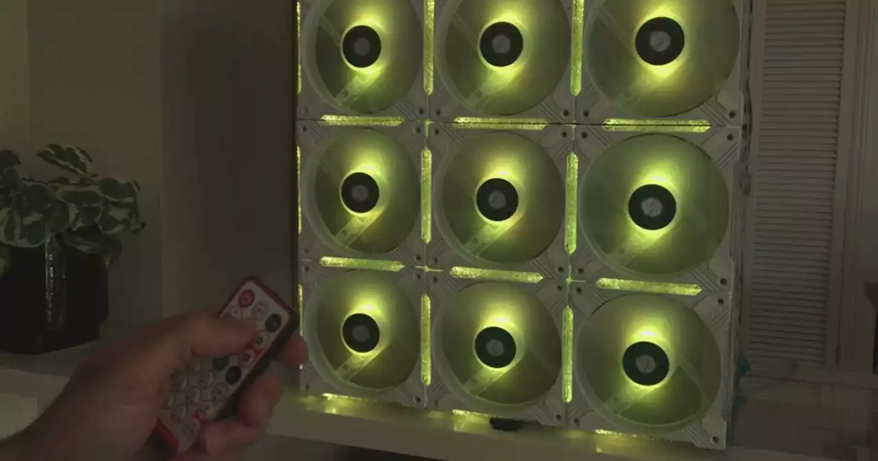 This DIY box flashes trippy lights and helps clear indoor air of the coronavirus