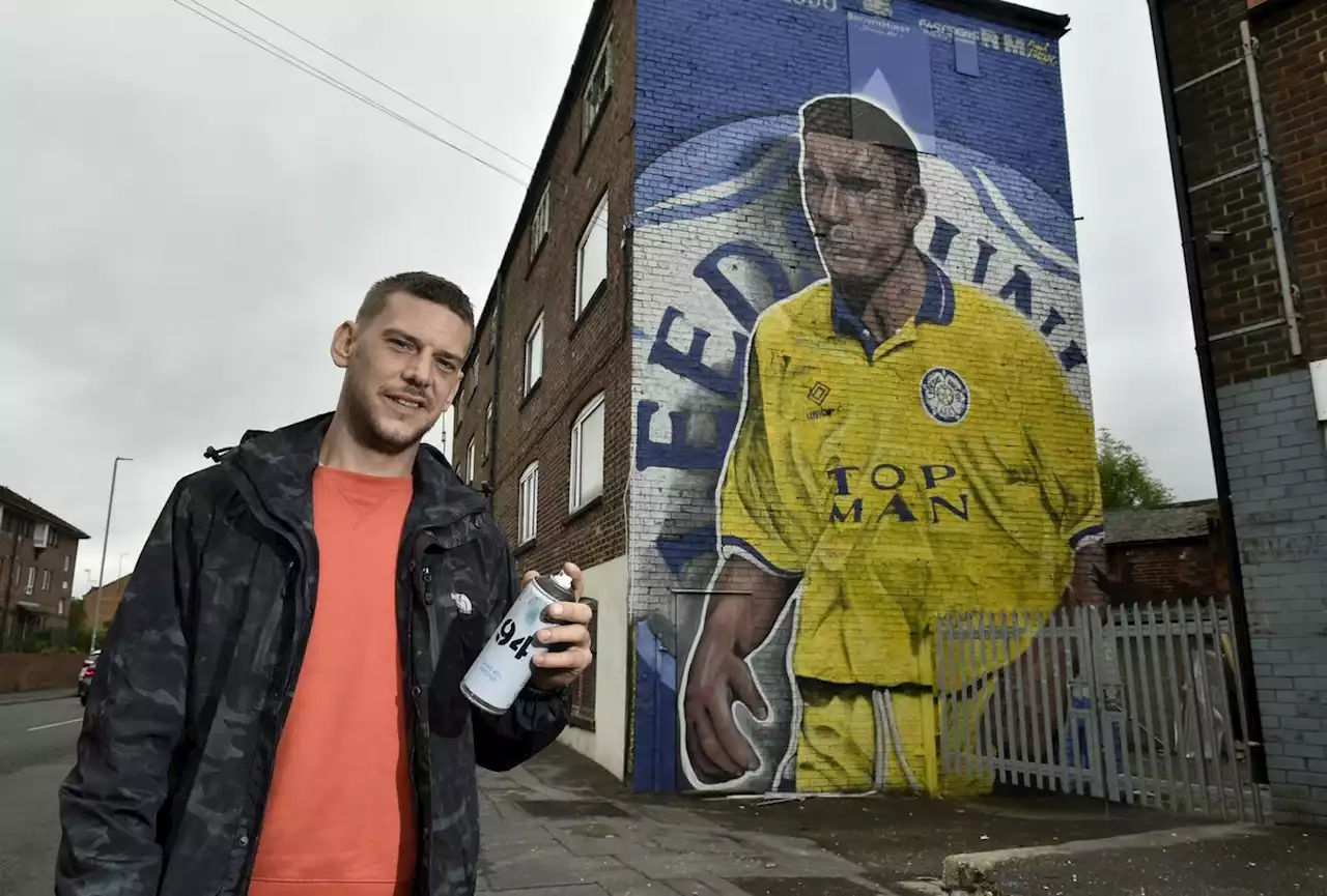 'He's given us the thumbs up himself': New mural dedicated to Leeds United cult hero in Armley