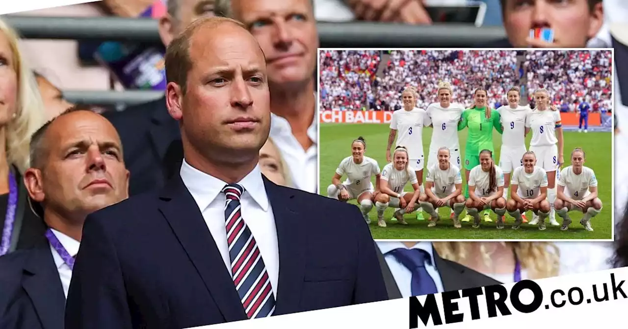 Prince William among spectators at Wembley for tense Euro final clash