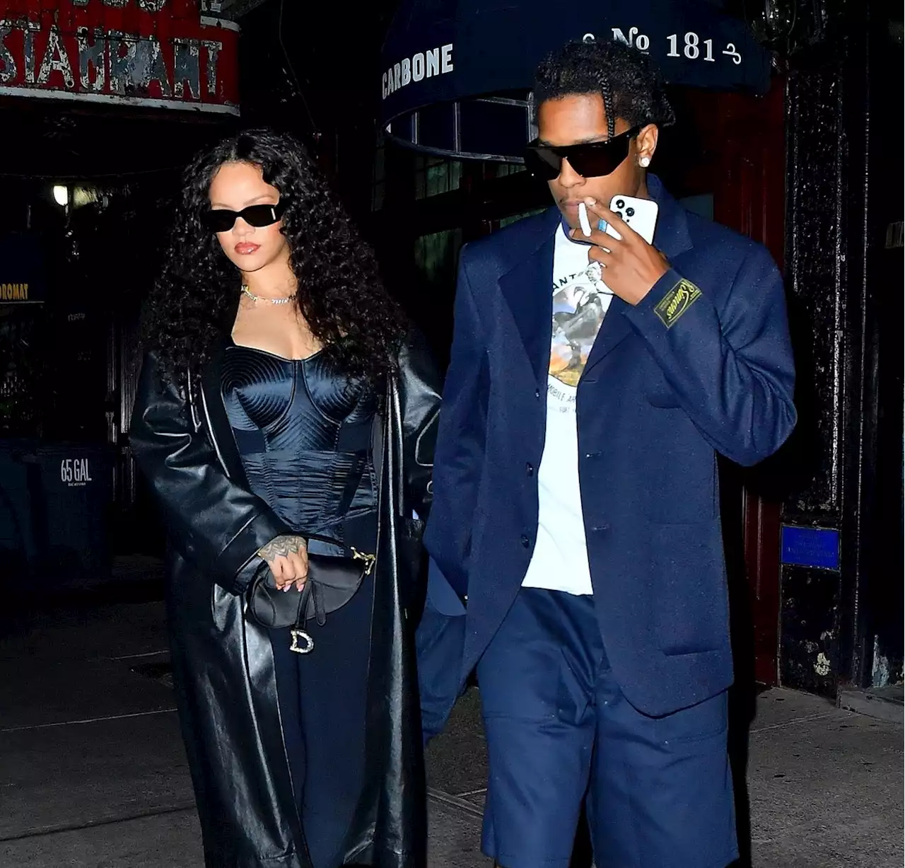 Rihanna's Date Night Outfit Included A Cone Bra Corset From Jean Paul Gaultier