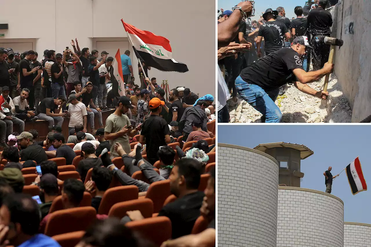 Iraqi parliament in Baghdad stormed by protesters