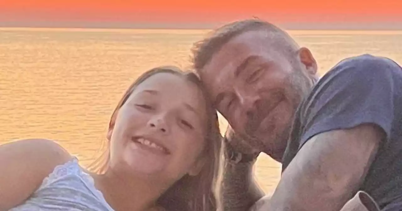 Victoria Beckham shares sweet snap of husband David and daughter Harper