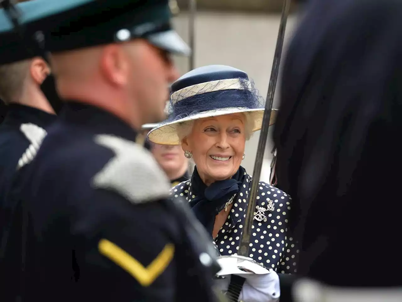 Princess Alexandra visits Shrewsbury for regiment's freedom parade