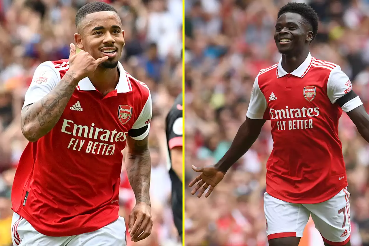 Jesus hat-trick and Saka double gives Arsenal shock 6-0 win over Sevilla