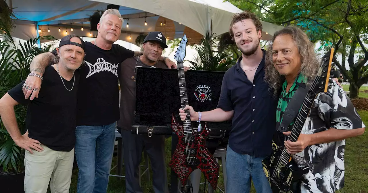 So Meta! Stranger Things’ Joseph Quinn, Metallica Perform at Lollapalooza