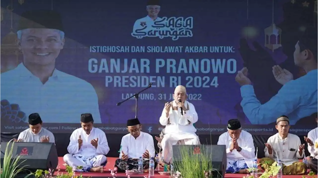 Istigasah di Lampung, Gus Nahib: Semoga Doa Kita Menangkan Ganjar 2024