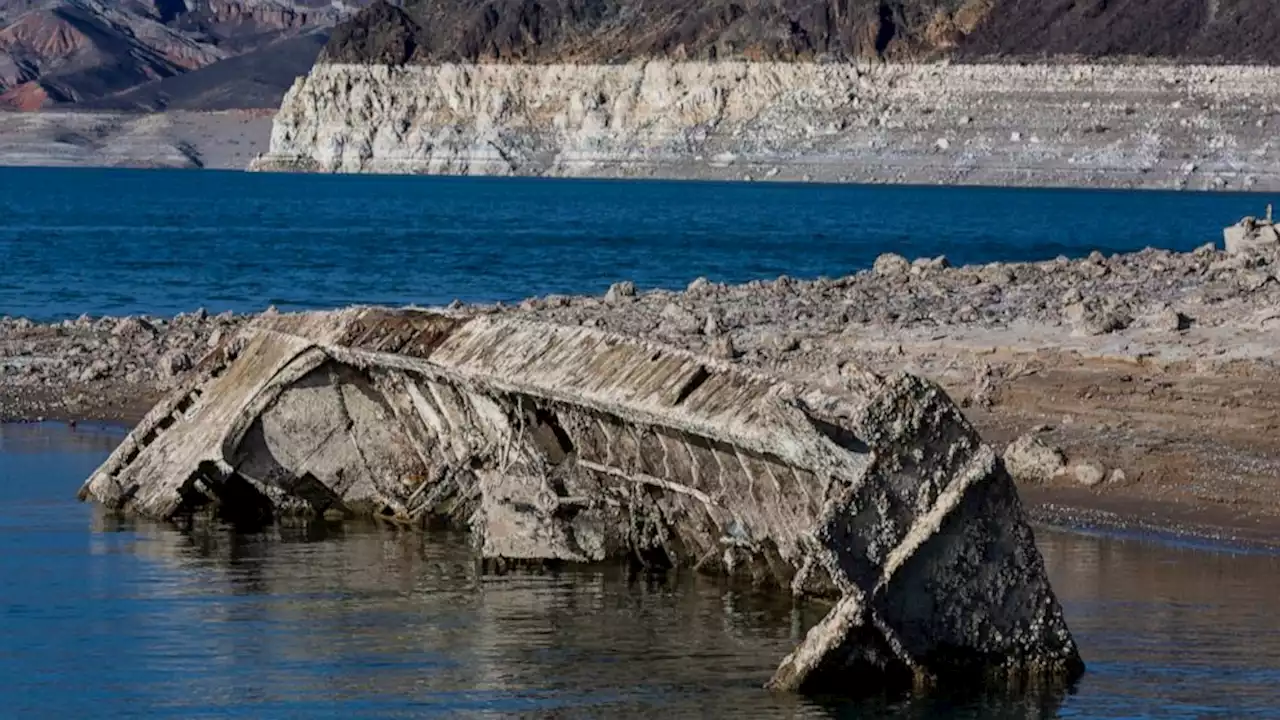 World War II-era boat emerges from shrinking Lake Mead