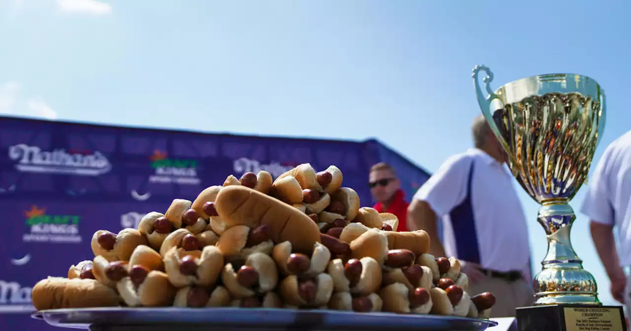 4th of July in NYC means Nathan's hot dog eating contest, followed by Macy's fireworks