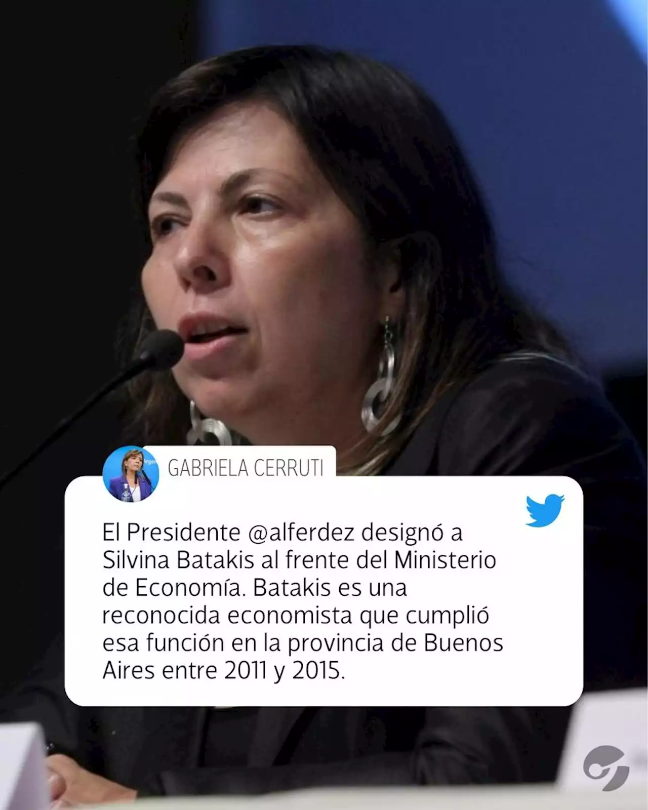 Silvina Batakis es la nueva ministra de Economía