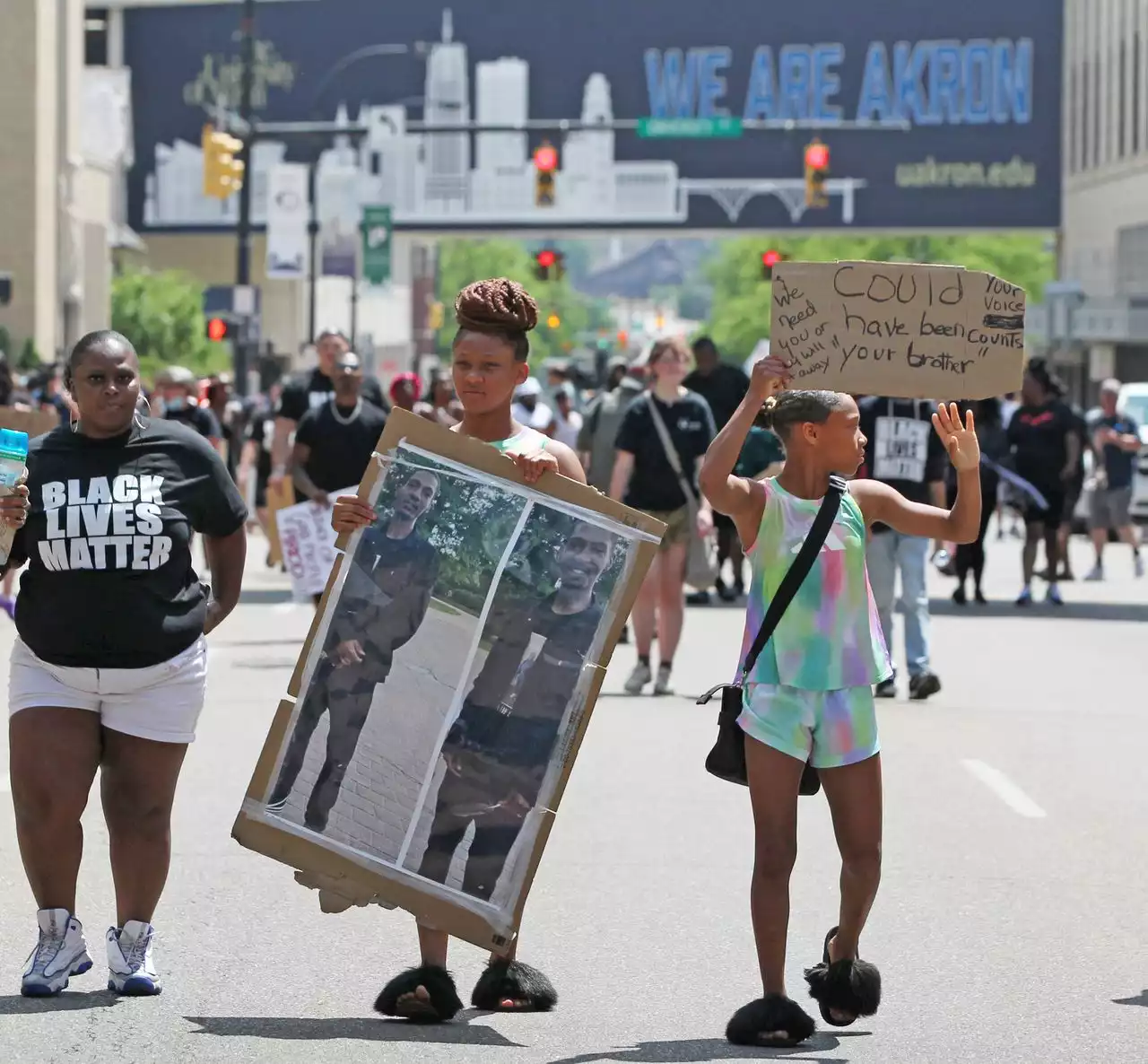 Protesters take to Akron streets after Jayland Walker body cam footage released