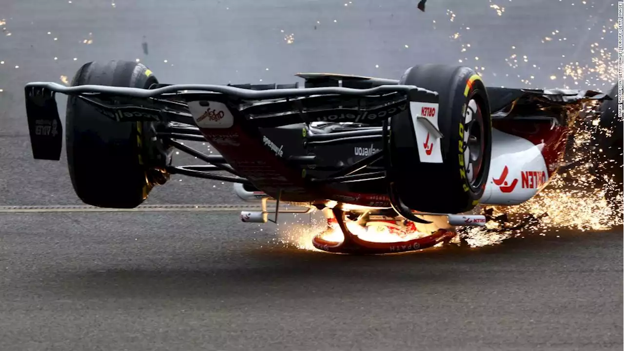 Formula One driver says halo device 'saved me' during high-speed crash