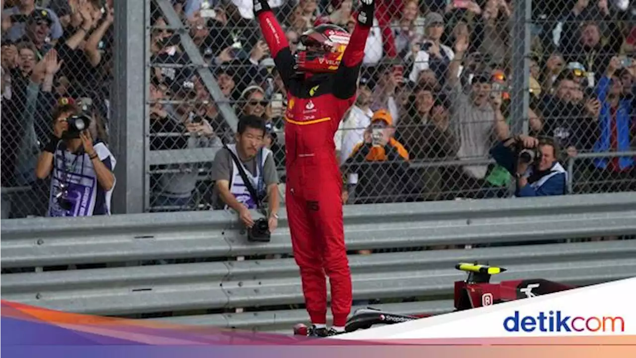 Momen Carlos Sainz Sabet Podium Pertama di F1 GP Inggris