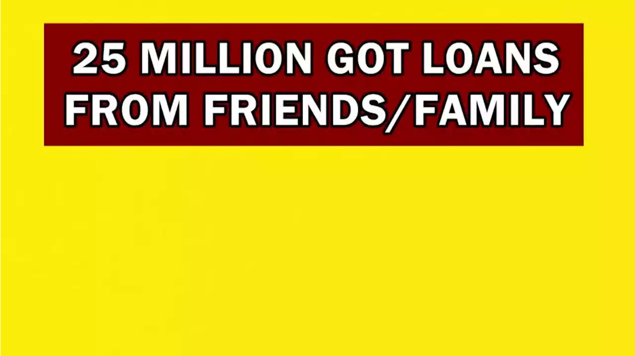 Millions turning to family and friends for financial help