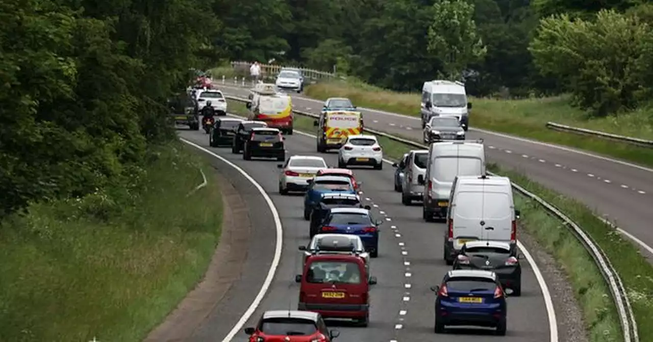 Police warn of 'huge' delays on M62 as protesters gather at service station