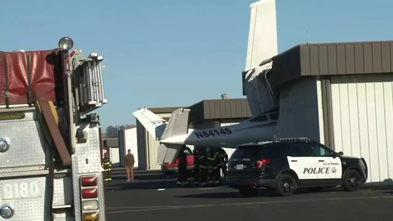 No One Hurt After Plane Crashes Into Empty Hangar in Petaluma