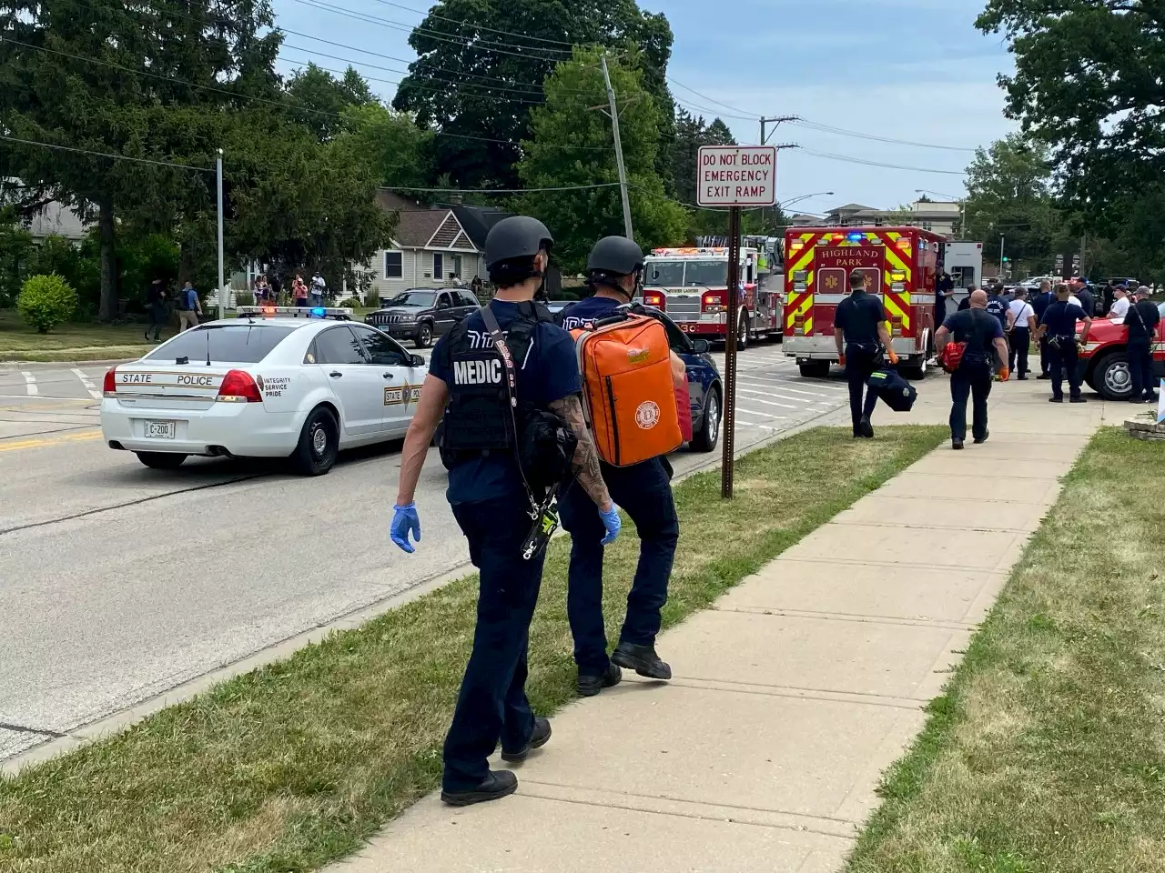 PHOTOS: Images of Scene After Gunfire Erupts During Highland Park Independence Day Parade