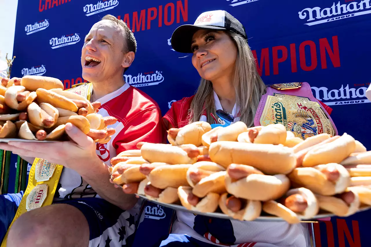 Eating Phenom Joey Chestnut, Miki Sudo Crowned Champs at 2022 Nathan's Hot Dog Eating Contest