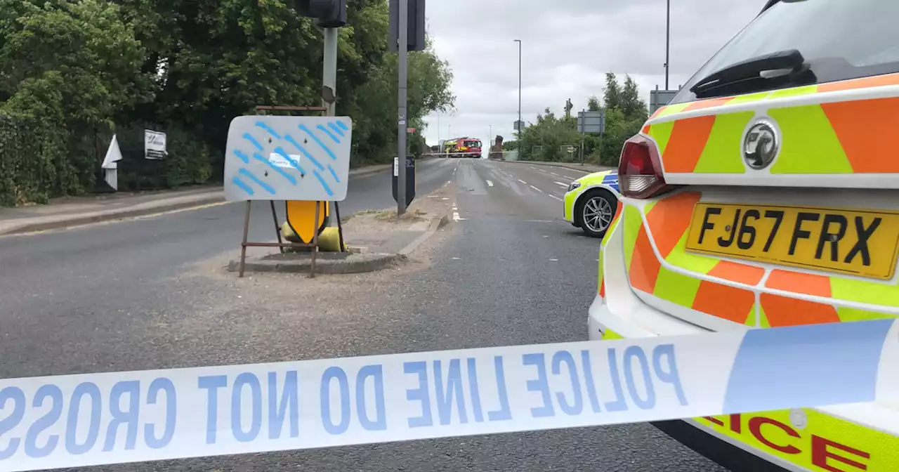 Police issue update as lorry crashes off major bridge